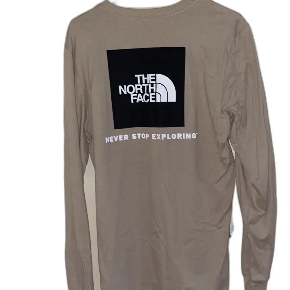 The North Face Beige Long Sleeve T-shirt Men's Medium Casual Outdoor Shirt